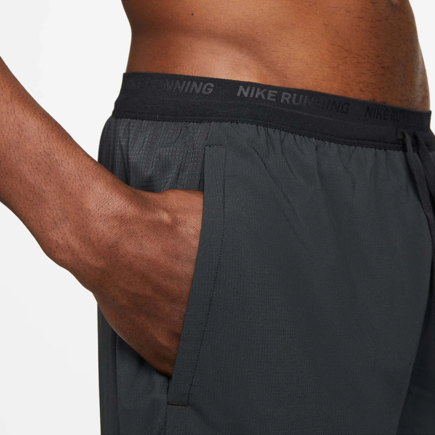 Nike | Men's Dri-FIT Stride 5" Brief-Lined Running Shorts - Black - Image 2