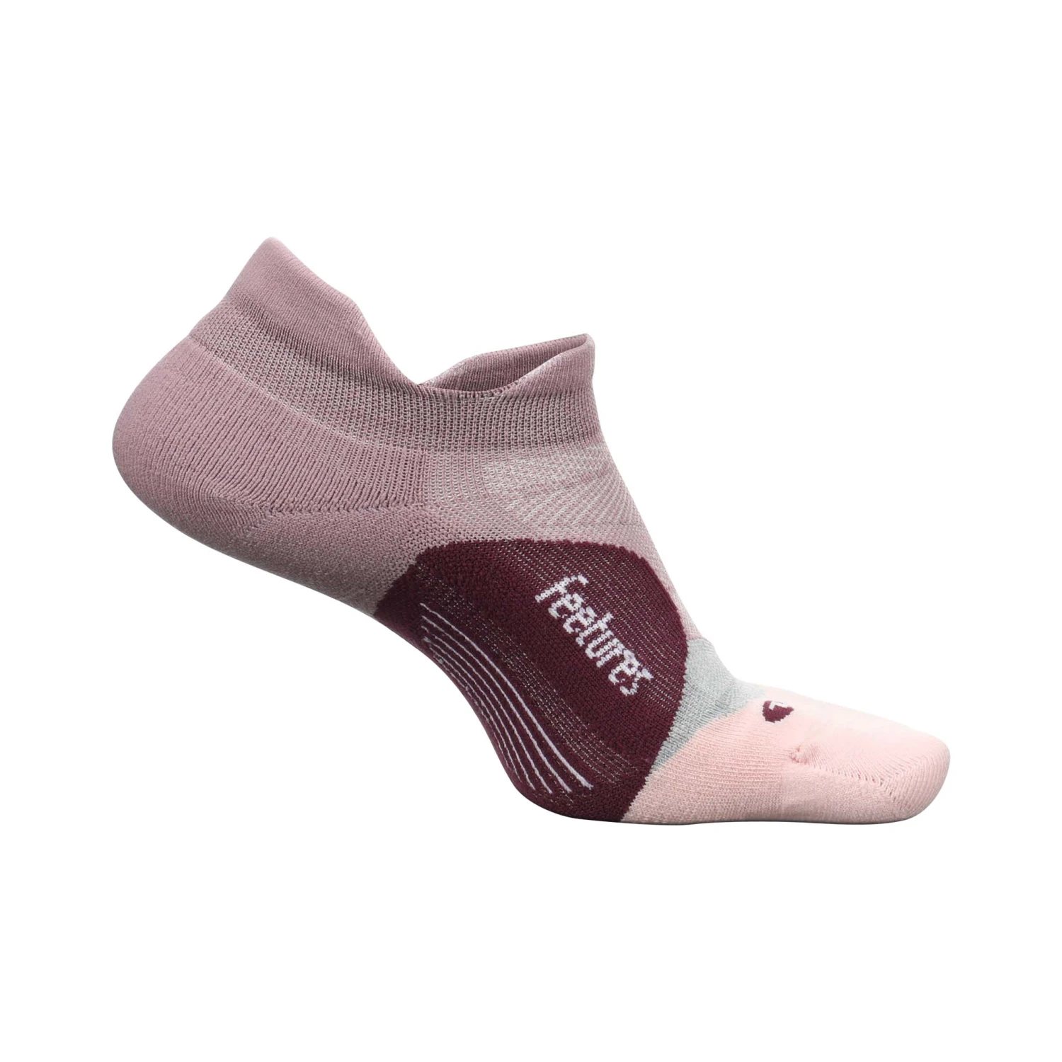 Feetures | Unisex Elite Light Cushion No Show Tab - Lilac Mauve