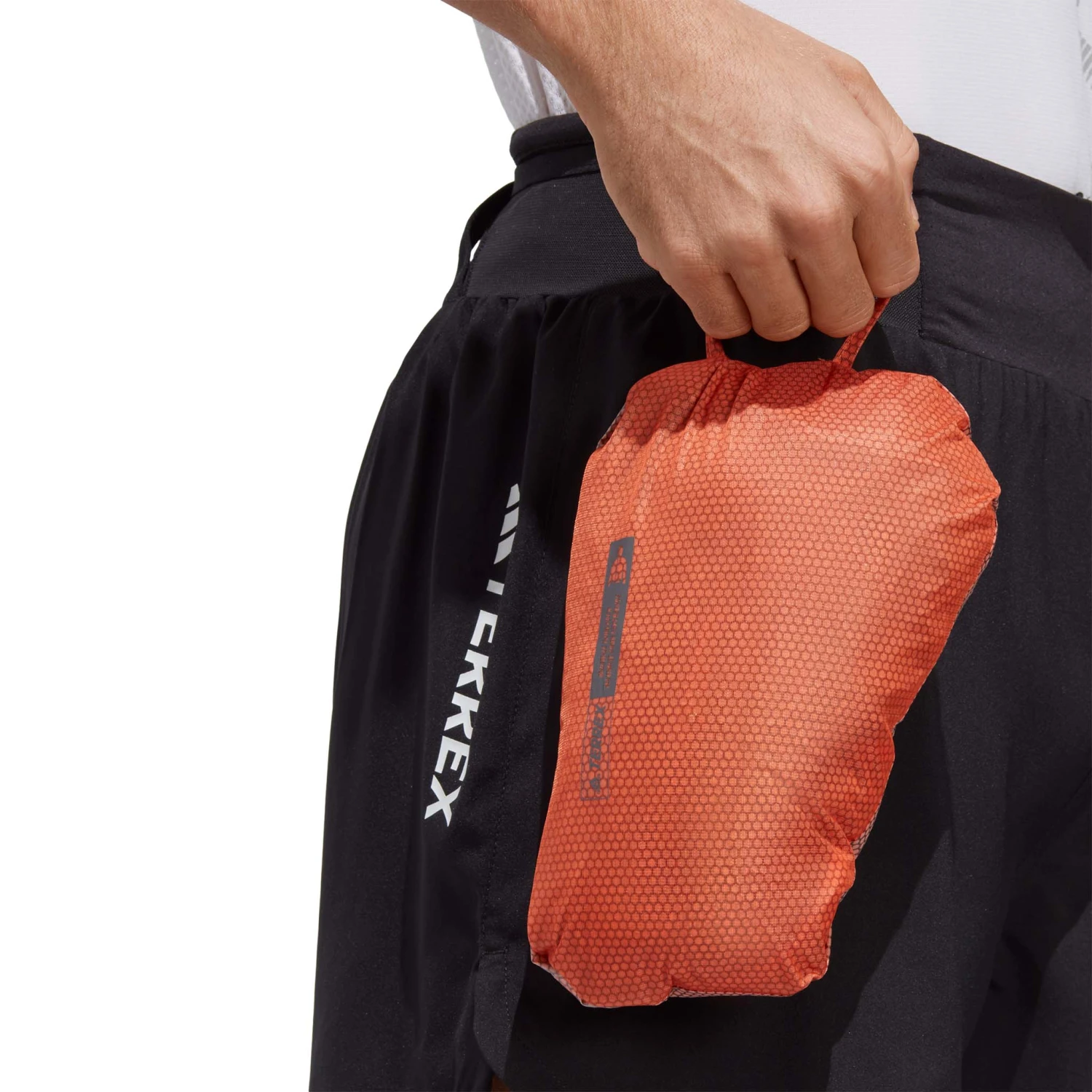 Adidas | Men's Terrex Agravic 2.5L Rain.RDY Jacket - Semi Impact Orange - Image 6