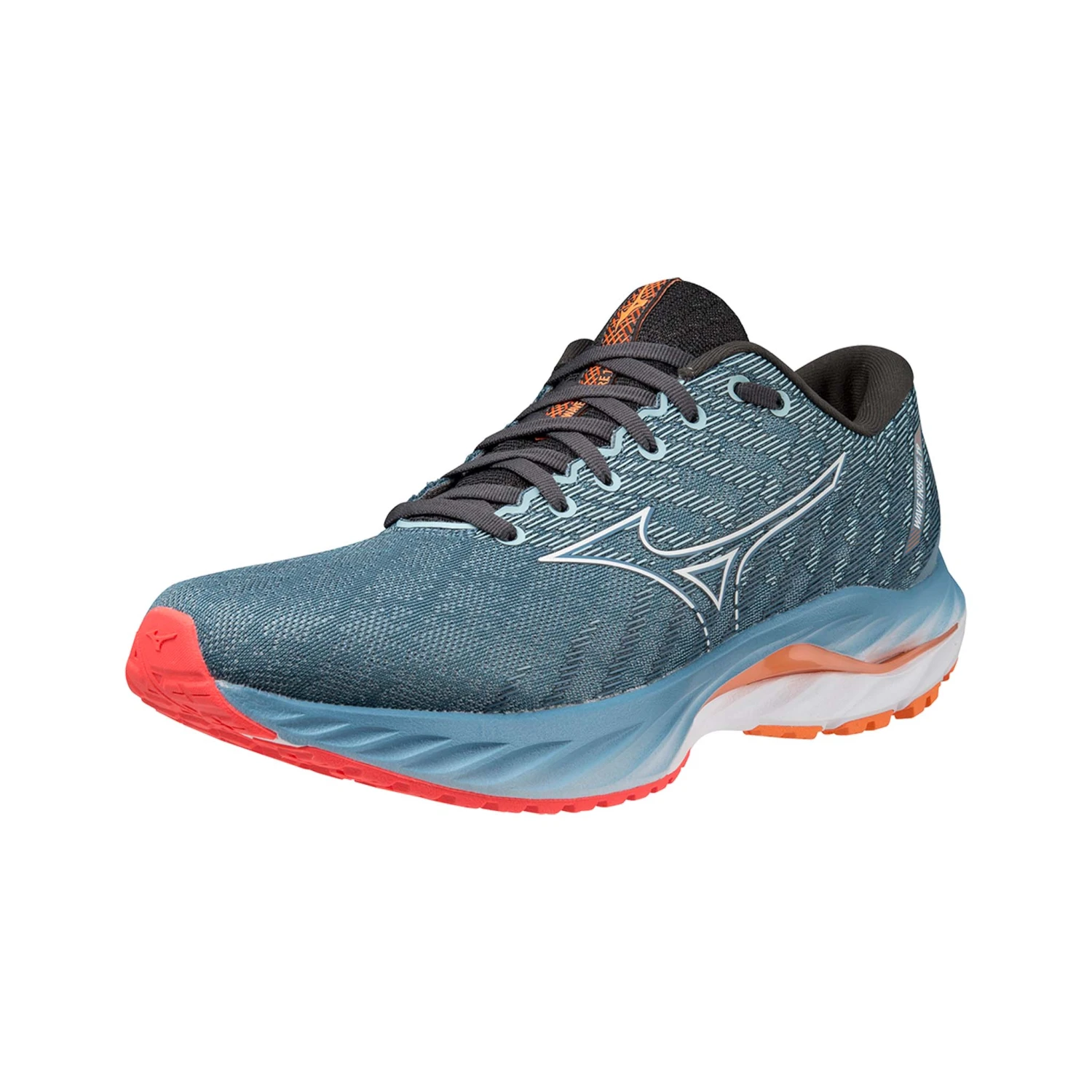 Mizuno | Men's Wave Inspire 19 Running Shoes - Provincial Blue - Image 2
