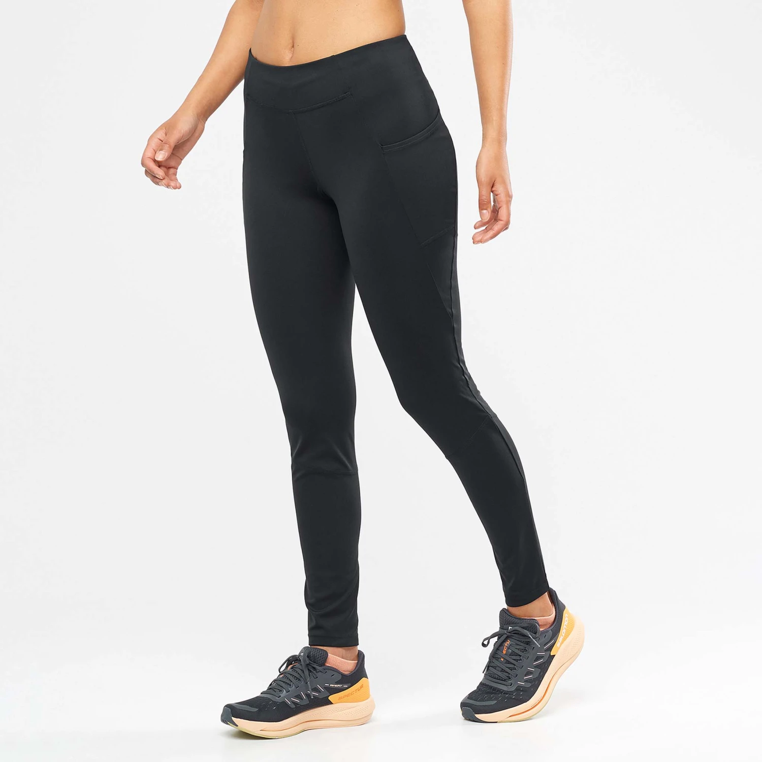 Salomon | Women's Cross Run 28'' Tights - Deep Black - Image 3
