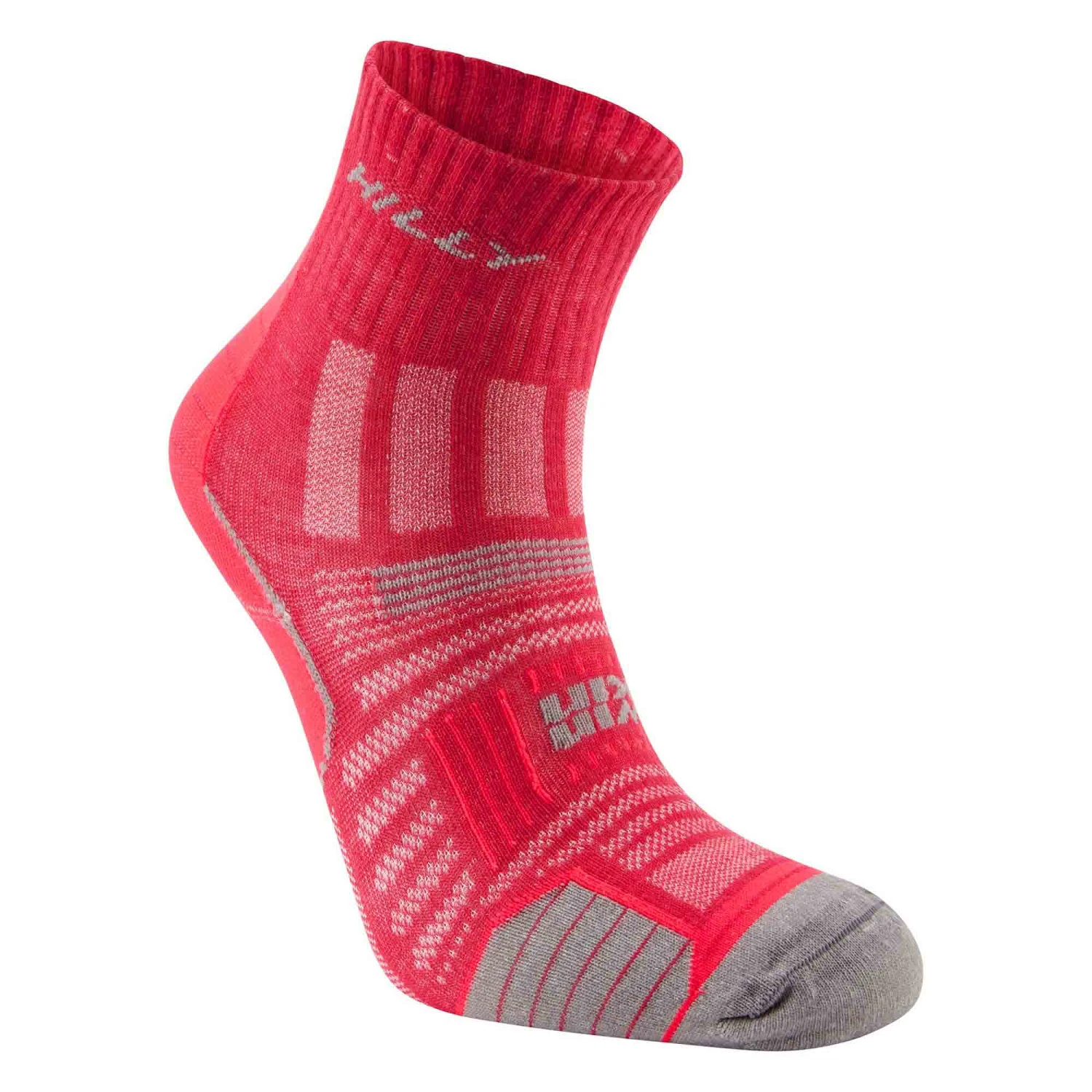 Hilly | Unisex Twin Skin Anklet Running Socks - Magenta - Image 2
