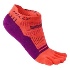 Hilly | Women's Toe Socklets - Hot Coral